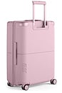 view 3 of 6 Checked Luggage in Blush Pink