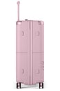 view 5 of 6 Checked Luggage in Blush Pink