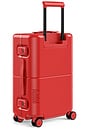 view 4 of 7 Carry On Trunk in Cherry Red