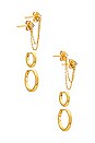 view 1 of 3 KIT DE PIERCINGS II AURA in Gold
