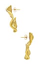 view 3 of 3 Festive Waves Earrings in Gold