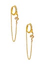 view 1 of 3 Awaken Huggie Earrings in Gold