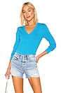 view 1 of 4 V Neck Sweater in Pacific