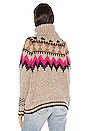 view 3 of 4 Fair Isle Turtleneck Sweater in Hint Of Pink