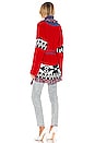 view 4 of 4 Cheyenne Wrap Cardigan in Red Combo