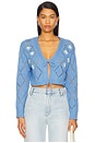 view 1 of 5 Lucien Cropped Cardigan in Ditsy Floral