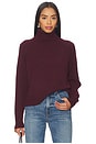view 1 of 4 Emmett Turtleneck Sweater in Merlot