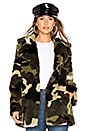 view 1 of 4 Ruben Faux Fur Jacket in Army