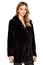 view 3 of 4 Faux Fur Coat in Caviar
