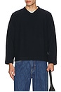 view 3 of 4 Luca V-Neck Sweater in Navy