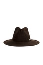 view 2 of 4 Kiko Fedora Hat in Dark Olive