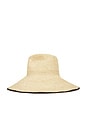view 4 of 4 Waverly Hat in Bleach & Walnut