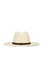 view 3 of 4 Simone Fedora Hat in Natural