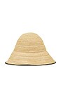view 4 of 4 Teagan Bucket Hat in Sand & Black