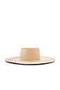view 3 of 3 Elsa Boater Hat in Natural
