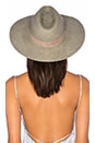 view 3 of 4 Angelica Wide Brimmed Panama Hat in Silver Sage