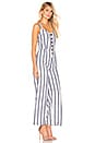 view 2 of 3 Striped Back Tie Jumpsuit in Navy & White Stripe