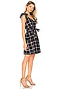 view 2 of 3 Tie Shoulder Plaid Dress in Navy Multi