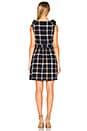 view 3 of 3 Tie Shoulder Plaid Dress in Navy Multi