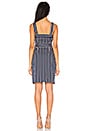 view 3 of 3 Stud Detail Overlap Dress in Navy Stripe