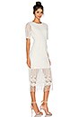 view 2 of 4 Fringe Midi Dress in White