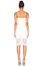 view 3 of 4 Sleeveless Square Neck Lace Dress in White