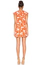 view 3 of 3 Sleeveless Lace Up Floral Dress in Orange Floral