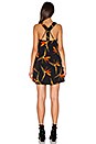 view 3 of 3 Sleeveless Keyhole Shift Dress in Orange Tropic