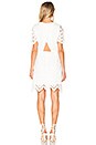 view 3 of 4 Lace Up Crochet Mini Dress in White
