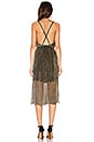 view 3 of 4 VESTIDO CRUZADO SIN MANGAS in Gold
