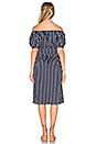 view 3 of 3 Stripe Off The Shoulder Dress in Navy Multi