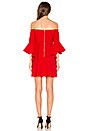 view 3 of 3 Bell Sleeve Off The Shoulder Dress in Red