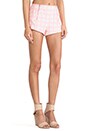 view 2 of 7 Pink Checked Shorts in Neon Pink
