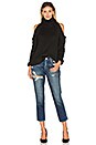 view 4 of 4 Open Shoulder Sweater in Black