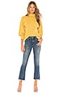 view 4 of 4 Turtleneck Cable Knit Pullover Sweater In Mustard in Mustard
