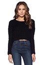 view 1 of 3 Cropped Sweater in Black