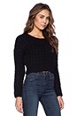 view 2 of 3 Cropped Sweater in Black