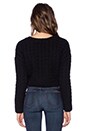 view 3 of 3 Cropped Sweater in Black