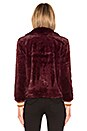 view 3 of 4 Faux Fur Bomber Jacket in Wine