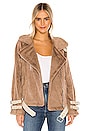 view 1 of 5 CHAQUETA MOTO in Mocha