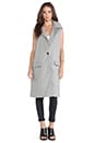 view 2 of 5 Sleeveless Coat in Grey