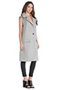 view 3 of 5 Sleeveless Coat in Grey