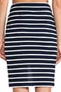 view 6 of 7 Striped Pencil Skirt in Navy