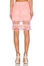 view 3 of 3 Lace Pencil Skirt in Peach