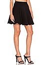 view 2 of 3 Scallop Hem Skirt in Black