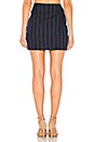 view 3 of 4 JUPE COURTE AVEC LIEN À NOUER DEVANT in Navy Multi