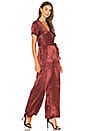 view 2 of 3 Wide Leg Jumpsuit in Wine Multi