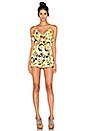 view 4 of 4 Floral Cut Out Romper in Yellow Multi