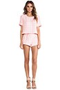 view 4 of 6 Pink Checked Top in Neon Pink