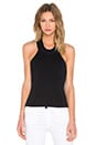 view 1 of 3 TOP DE PUNTO CON CUELLO HALTER in Black